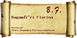 Bagaméri Florina névjegykártya